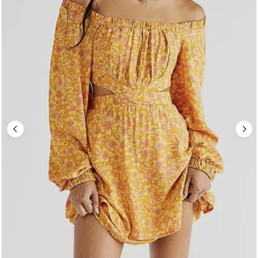 Free People Jael Printed Mini Dress